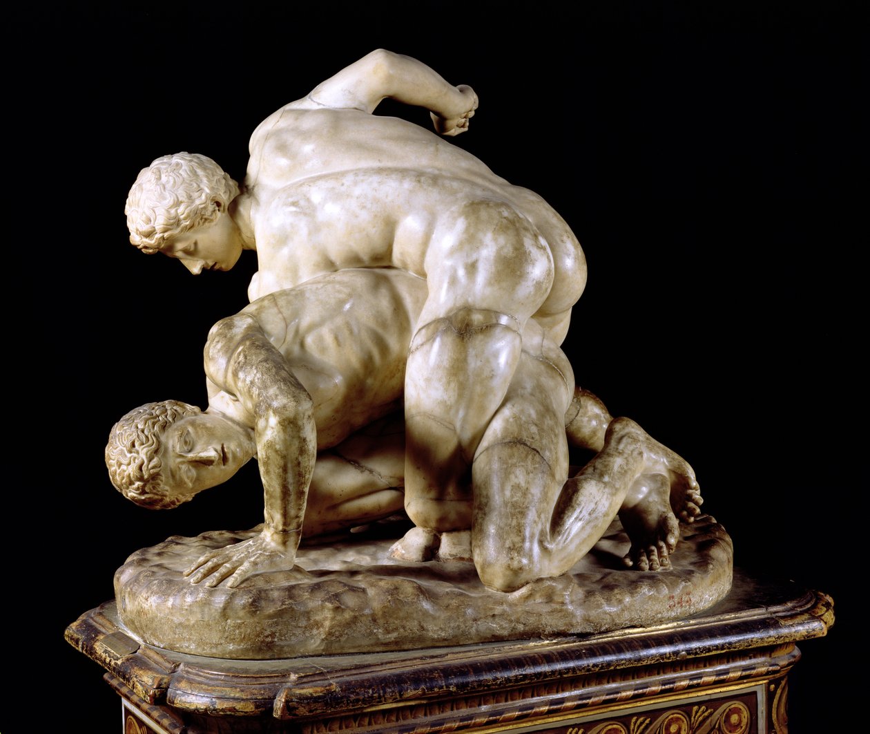Le lutteur, copie de sculpture grecque du 3e siècle av. J.-C. - Hippolyte Lalaise Devéria
