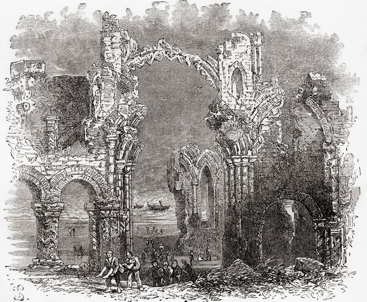 Le monastère de Lindisfarne - . .