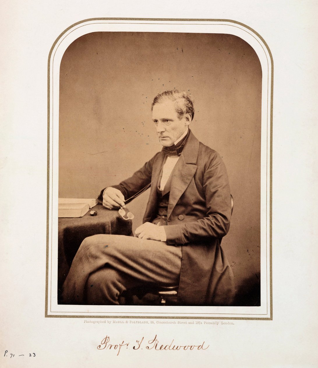 Theophilus Redwood, chimiste gallois - Ferdinand Georg Waldmuller