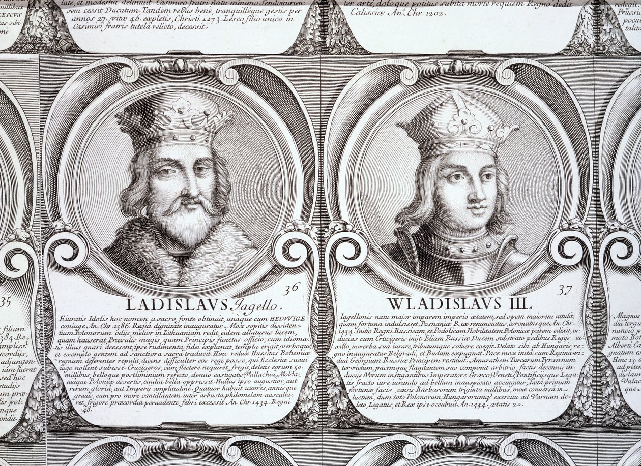 Wladyslaw II Jagiello et Wladyslaw III Warnenczyk, n° 36 et 37 de 