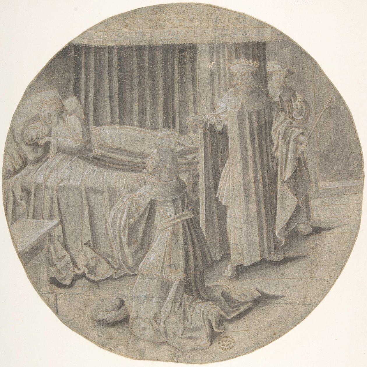 Haman implore Esther pour sa Vie - Circle of Pseudo Aert Ortkens
