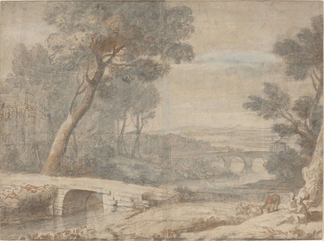 Le Repos pendant la fuite en Égypte - after Claude Lorrain