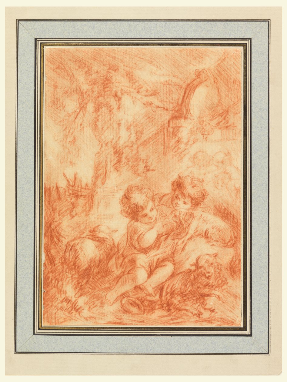 Deux enfants - after Francois Boucher