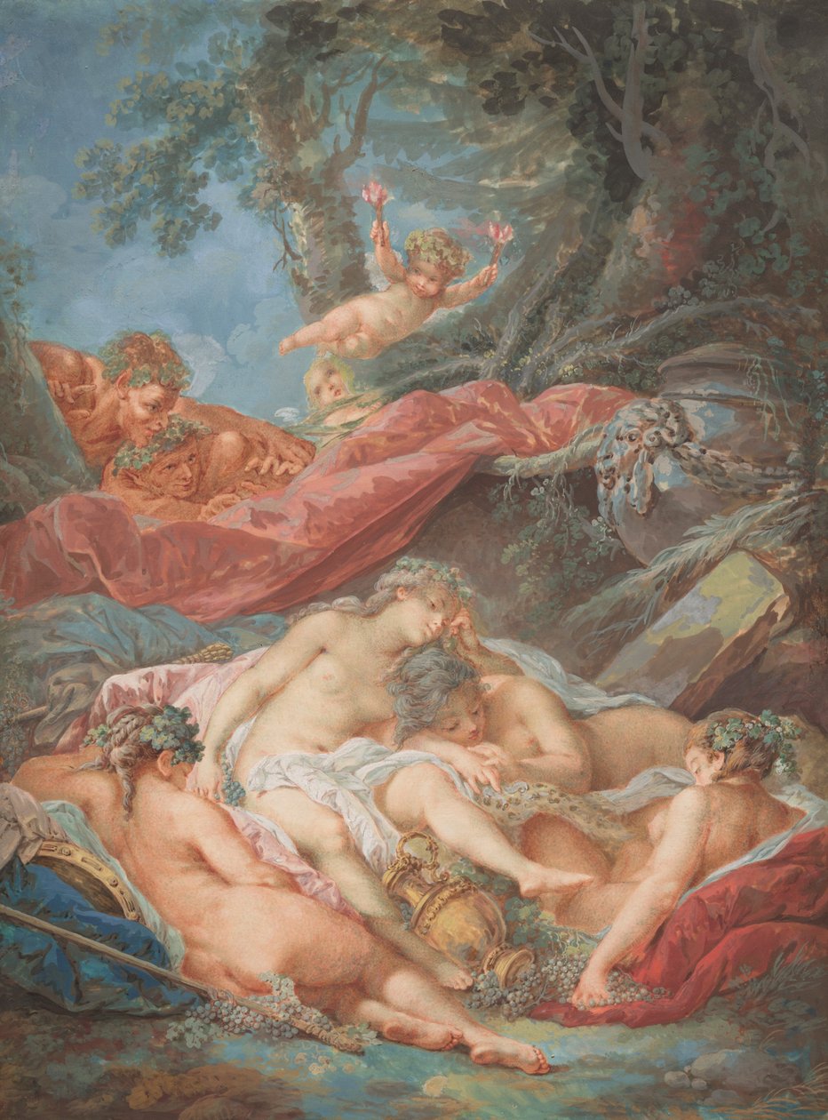 Bacchantes endormies - after François Boucher Jacques Charlier