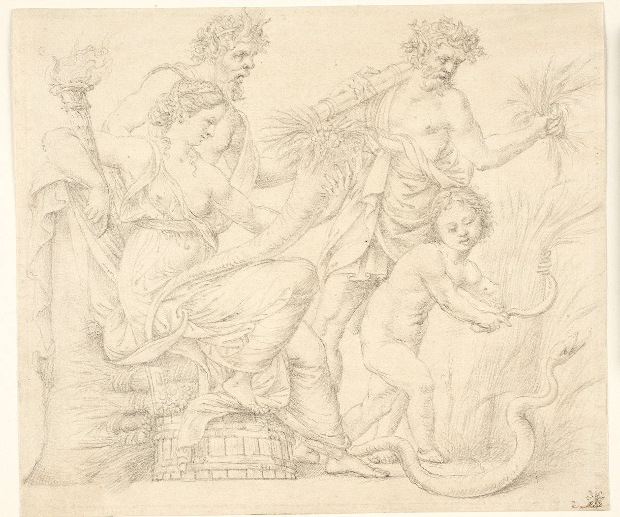 Perséphone et Dionysos - after Giulio Romano