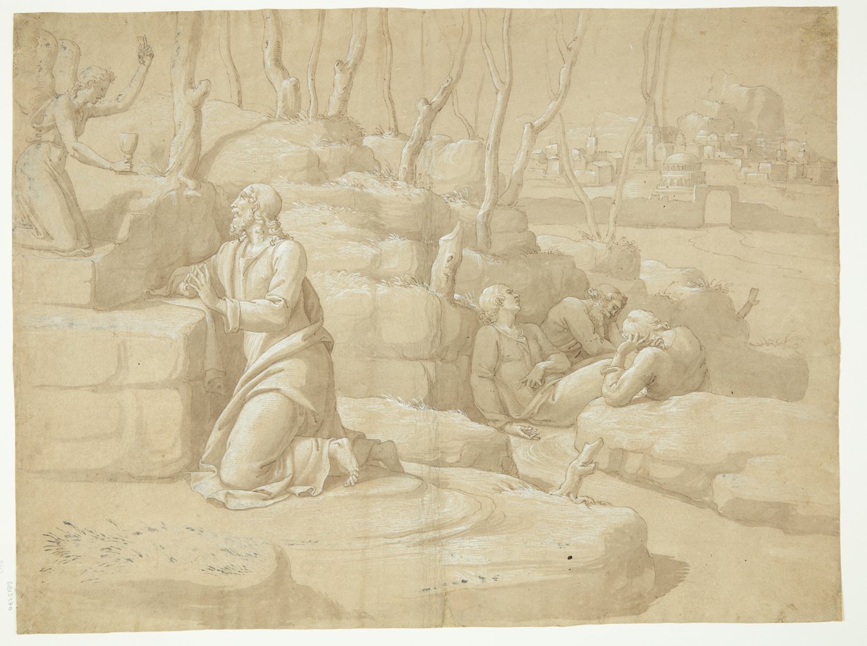 Jésus au Jardin de Gethsémani - after Jacopo da Empoli