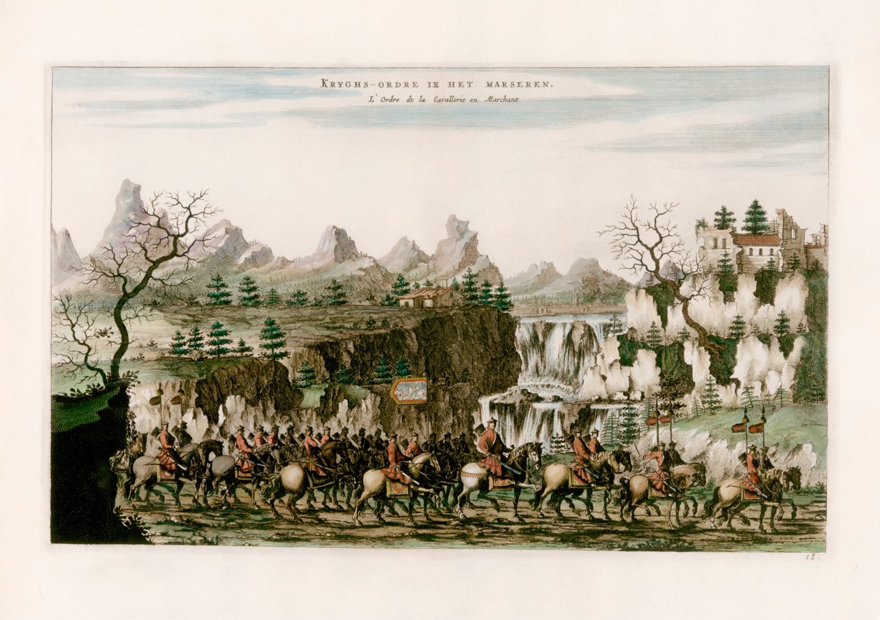 Cavalerie en marche - after Johannes Nieuhof