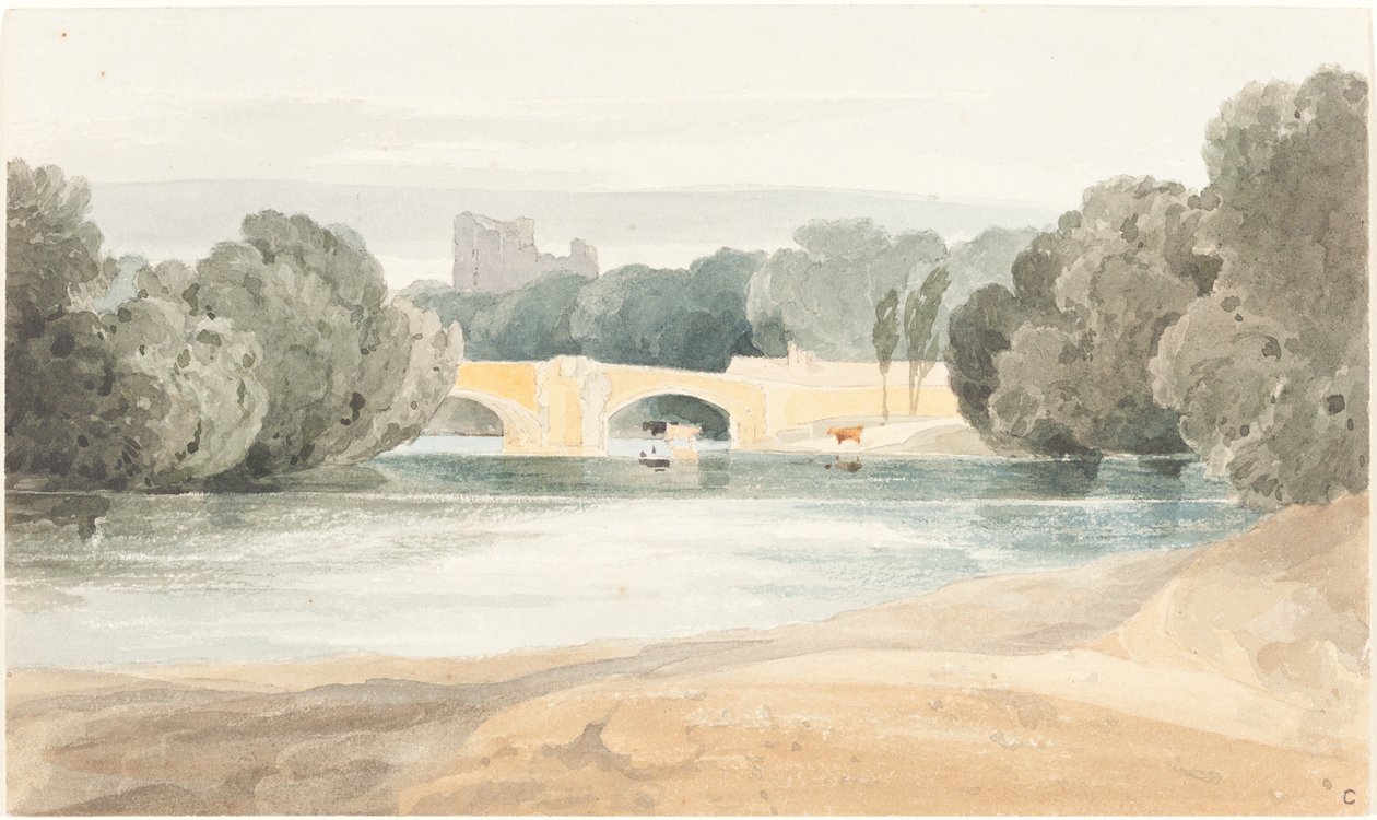 Pont à Knaresborough - after John Sell Cotman James Bulwer