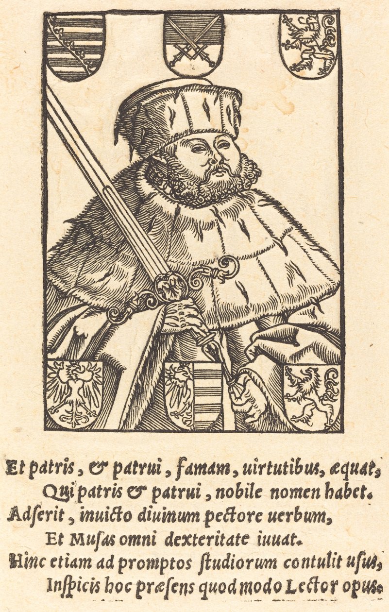 Jean Frédéric le Magnanime, en robes électorales (gauche) - after Lucas Cranach the Younger