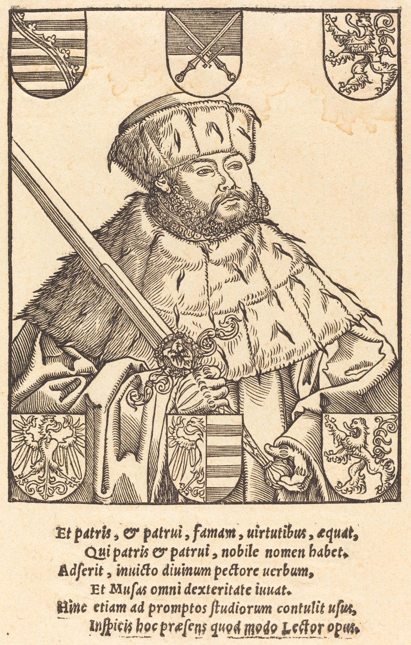 Jean Frédéric le Magnanime, en robes électorales (droite) - after Lucas Cranach the Younger