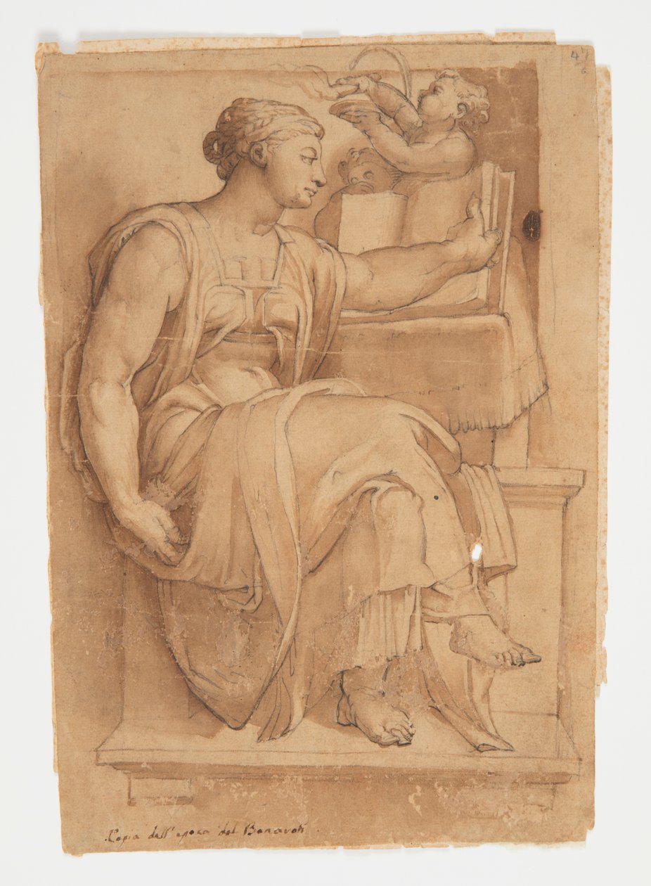 Sibylle Érythréenne du plafond de la chapelle Sixtine, d