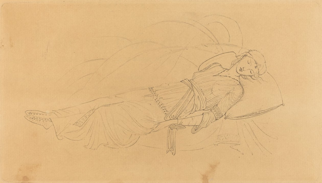 La Belle au bois dormant - after Sir Edward Coley Burne Jones