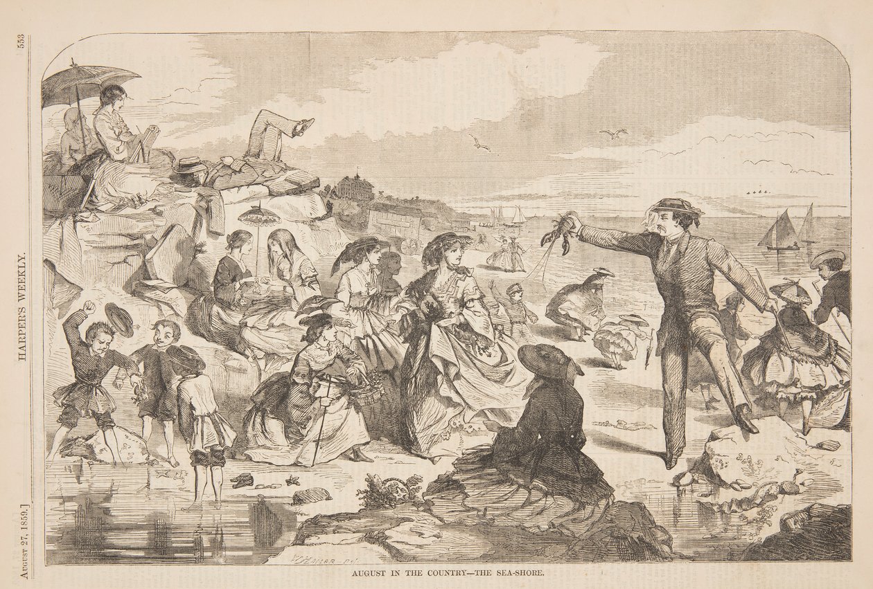 Août à la campagne – Le bord de mer - after Winslow Homer