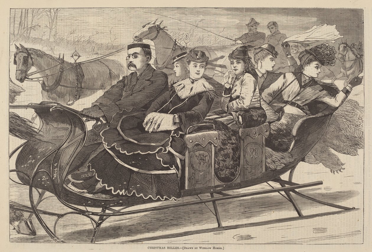 Les cloches de Noël - after Winslow Homer