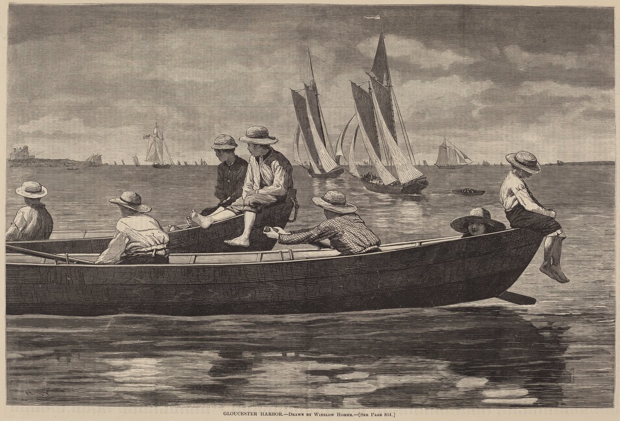 Port de Gloucester - after Winslow Homer