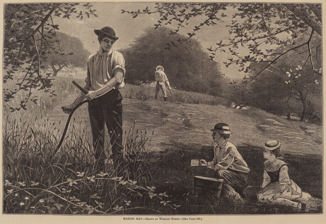 Faire les foins - after Winslow Homer