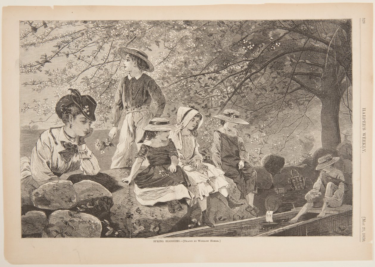 Fleurs de printemps - Winslow Homer