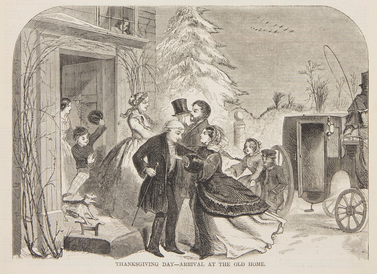 Jour de Thanksgiving – Arrivée à la vieille maison - Winslow Homer