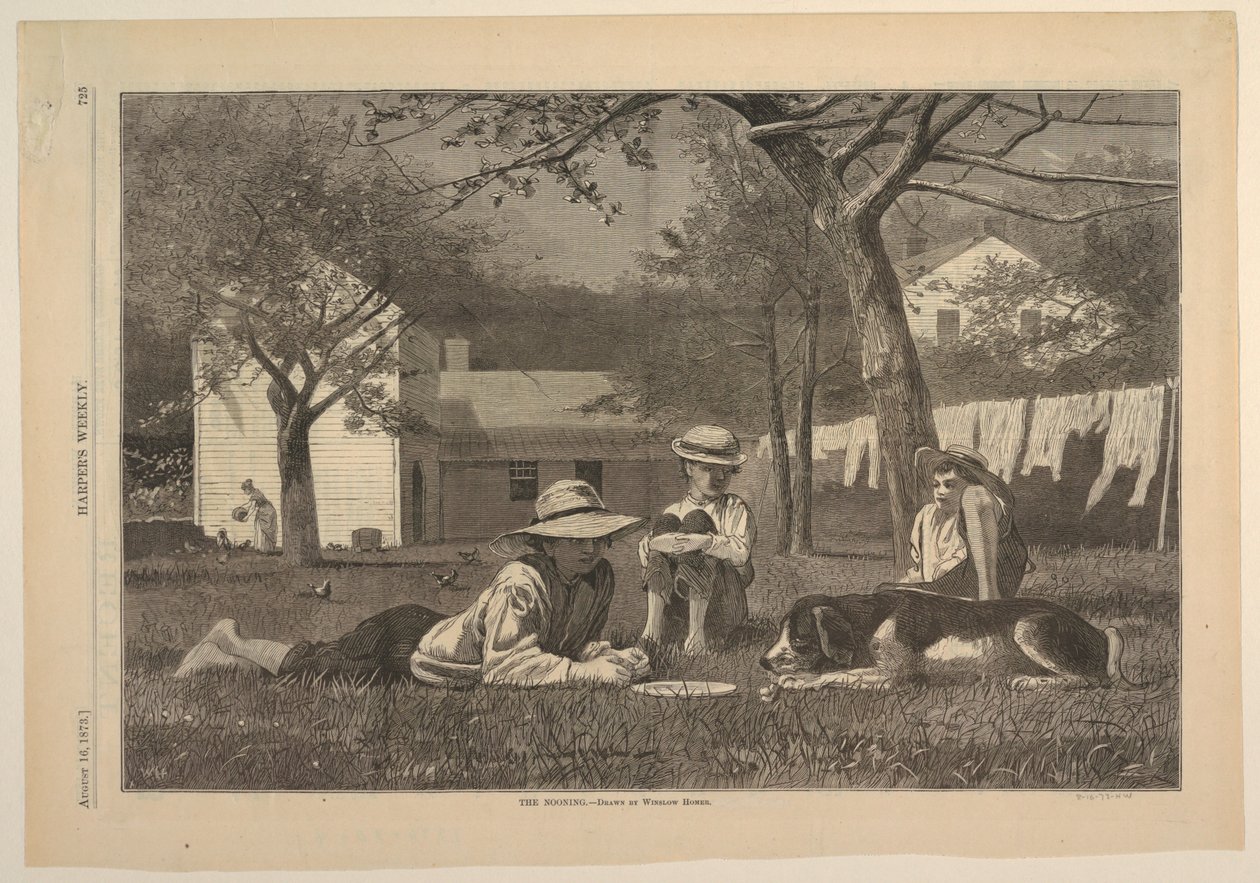 La pause de midi - Winslow Homer