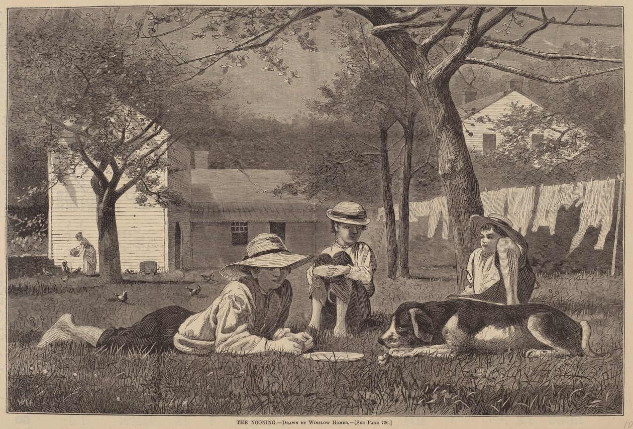 La Pause de Midi - after Winslow Homer