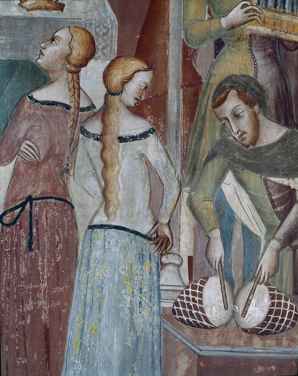 Comment le diable demande à Dieu de tenter Job, en particulier le batteur - also Manfredi de Battilori Bartolo di Fredi