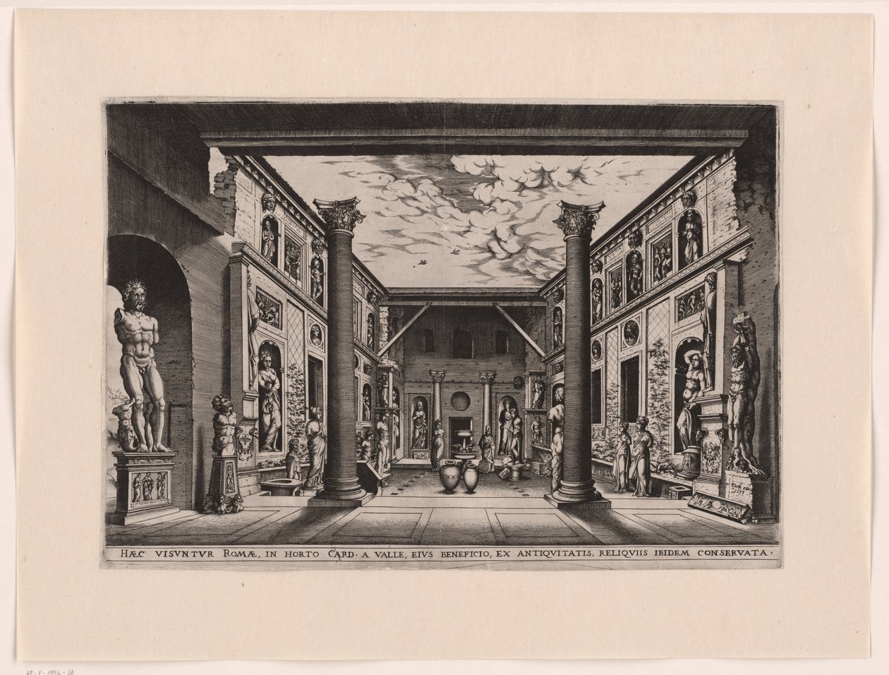 Jardin de sculptures au Palazzo Valle, Capranica - anonymous (attributed to)