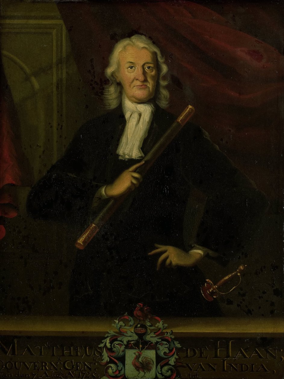 Portrait de Mattheus de Haan, gouverneur général des Indes orientales néerlandaises - anonymous (copy after)