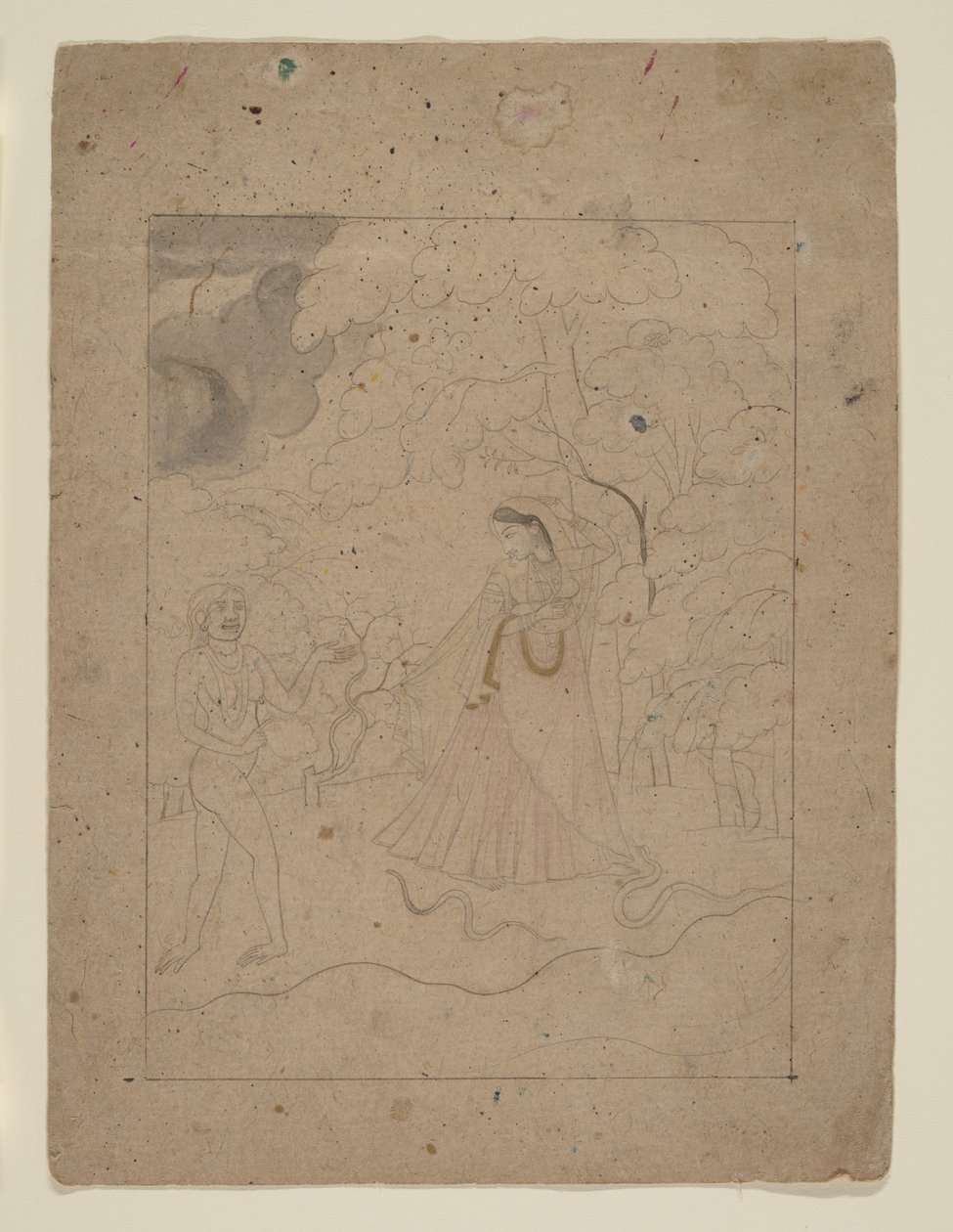 Abhisarika Nayika (Héroïne bravant la nuit) - anonymous 