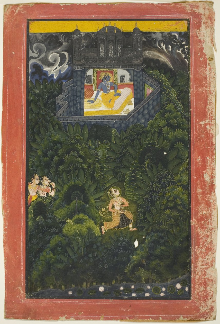 Abhisarika Nayika (Héroïne courant à la rencontre de son amant) - anonymous 