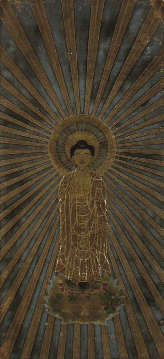 Amida se manifestant dans le corps du dharma des moyens pratiques - anonymous 