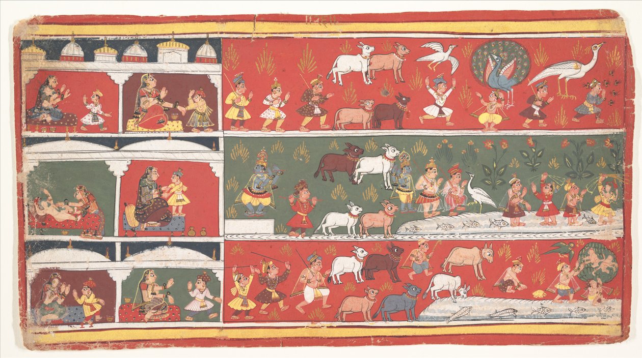 Bakasura, le démon de la grue, arrive à Brindavan : Page d