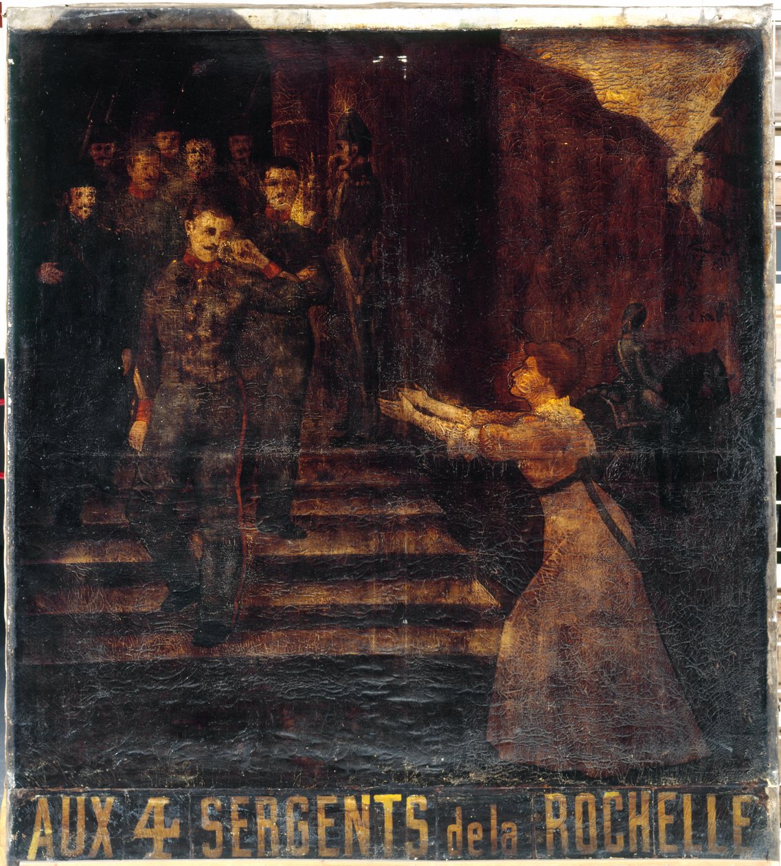 French: Aux quatre sergents de La Rochelle (II). Enseigne d