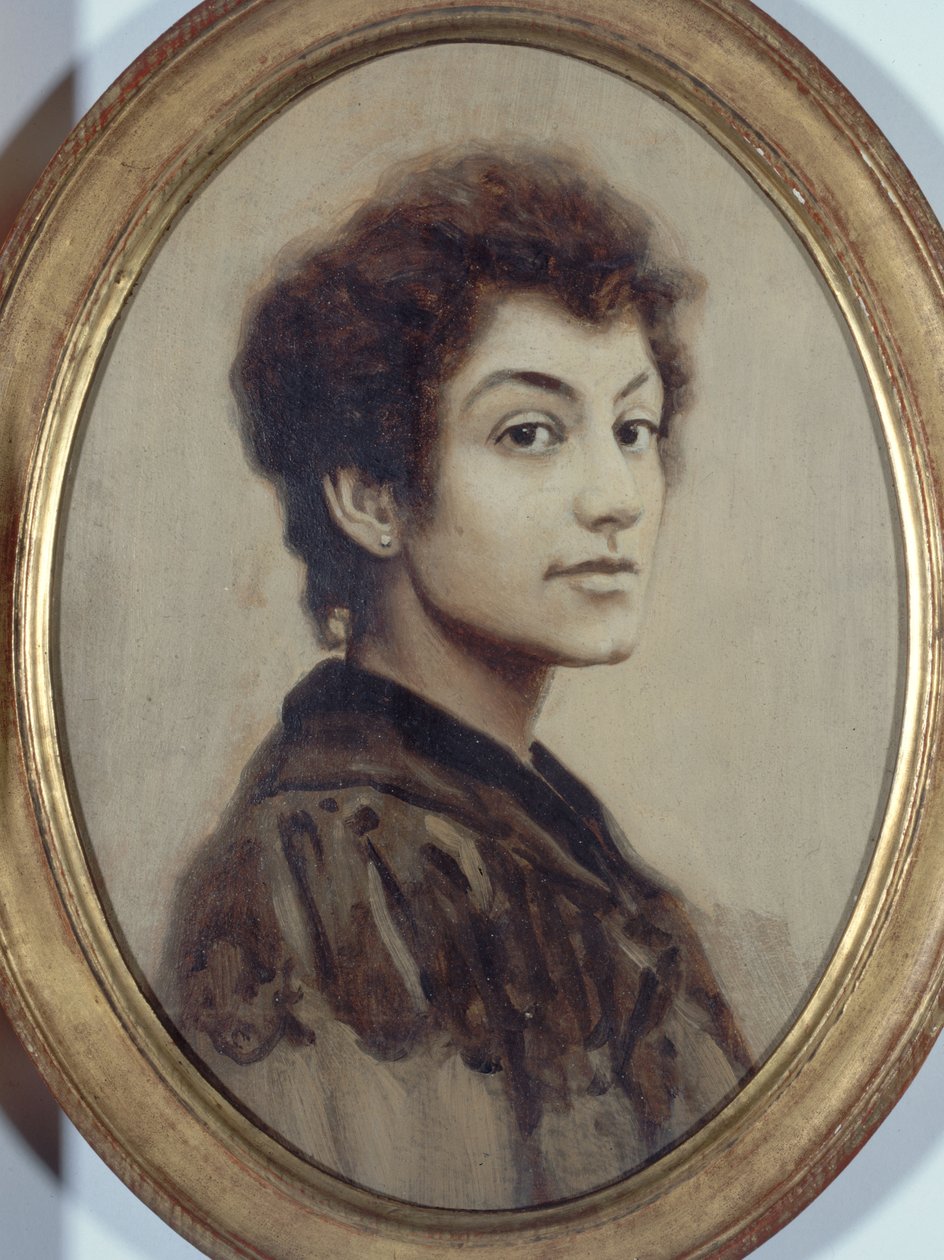 French: Portrait de Gabrielle Sand-Palazzi Portrait of Gabrielle Sand-Palazzi - anonymous 