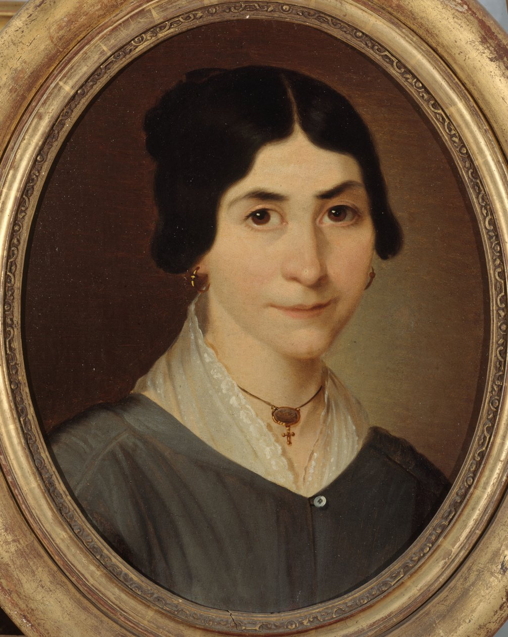 French: Portrait de femme (P2125) - anonymous 