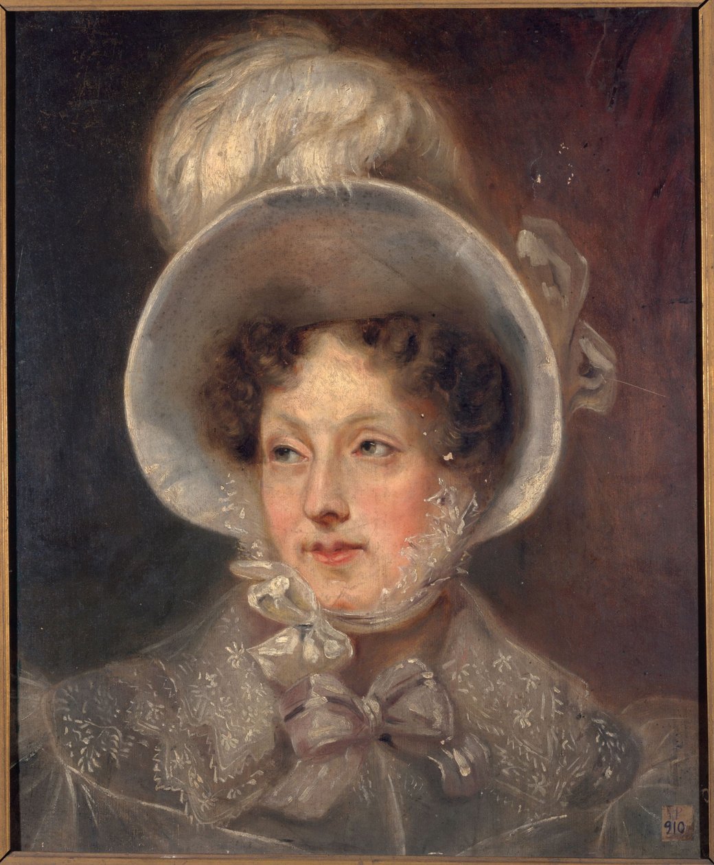 French: Portrait de femme (P910) - anonymous 