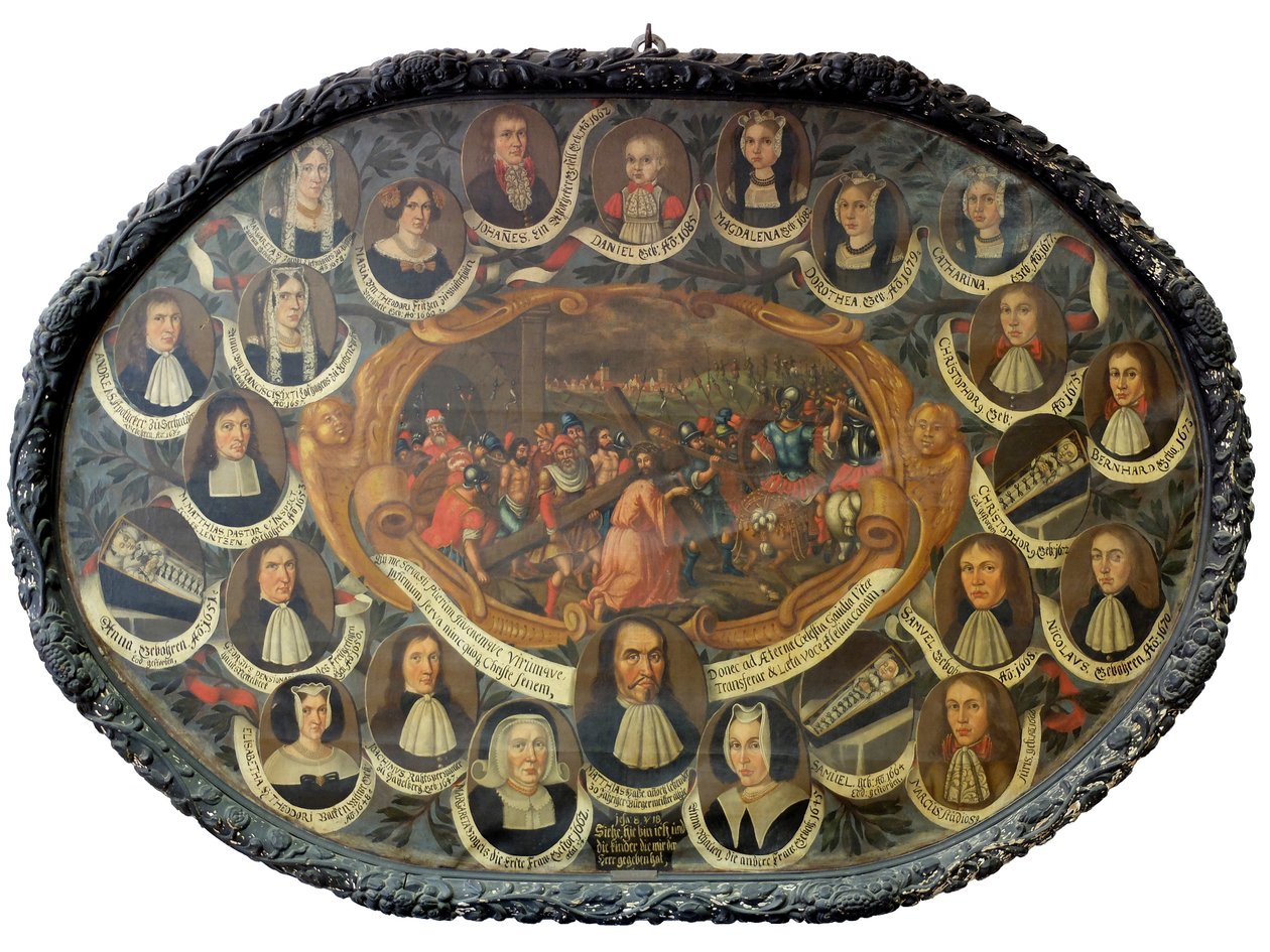 French : Tableau commémoratif de la famille Hasse - anonymous 