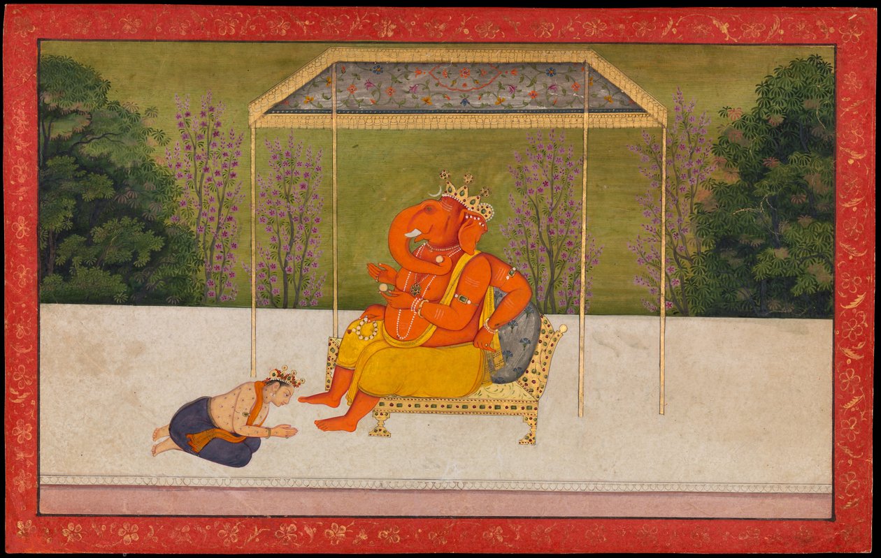"Indra vénère le dieu à tête d