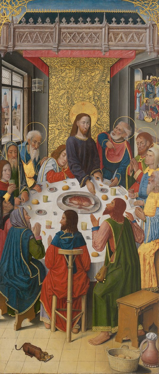 Panneaux du maître-autel de la chartreuse de Saint-Honoré, Thuison-les-Abbeville : La Cène - anonymous 
