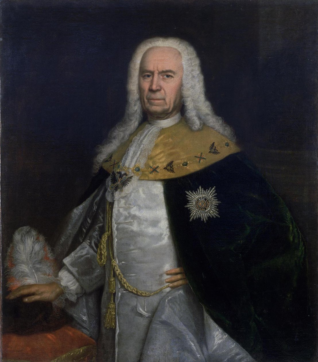 Portrait de A.Ushakov, chef de la Chancellerie secrète - anonymous 