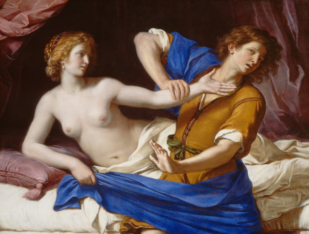 Joseph et la femme de Potiphar - called Guercino Giovanni Francesco Barbieri