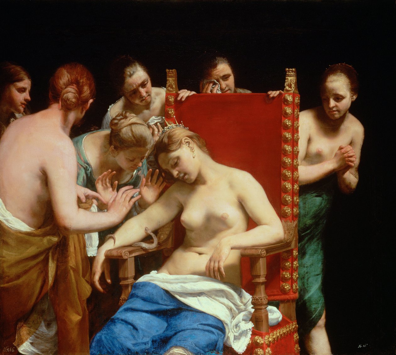 La Mort de Cléopâtre - called Guido Canlassi Guido Cagnacci