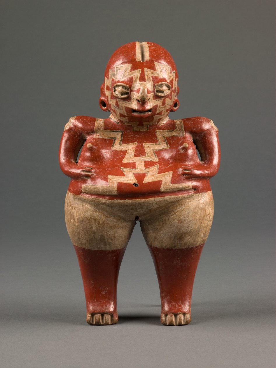 Figure féminine, période formative tardive, c.500-0 BC (céramique) - culture Chupícuaro