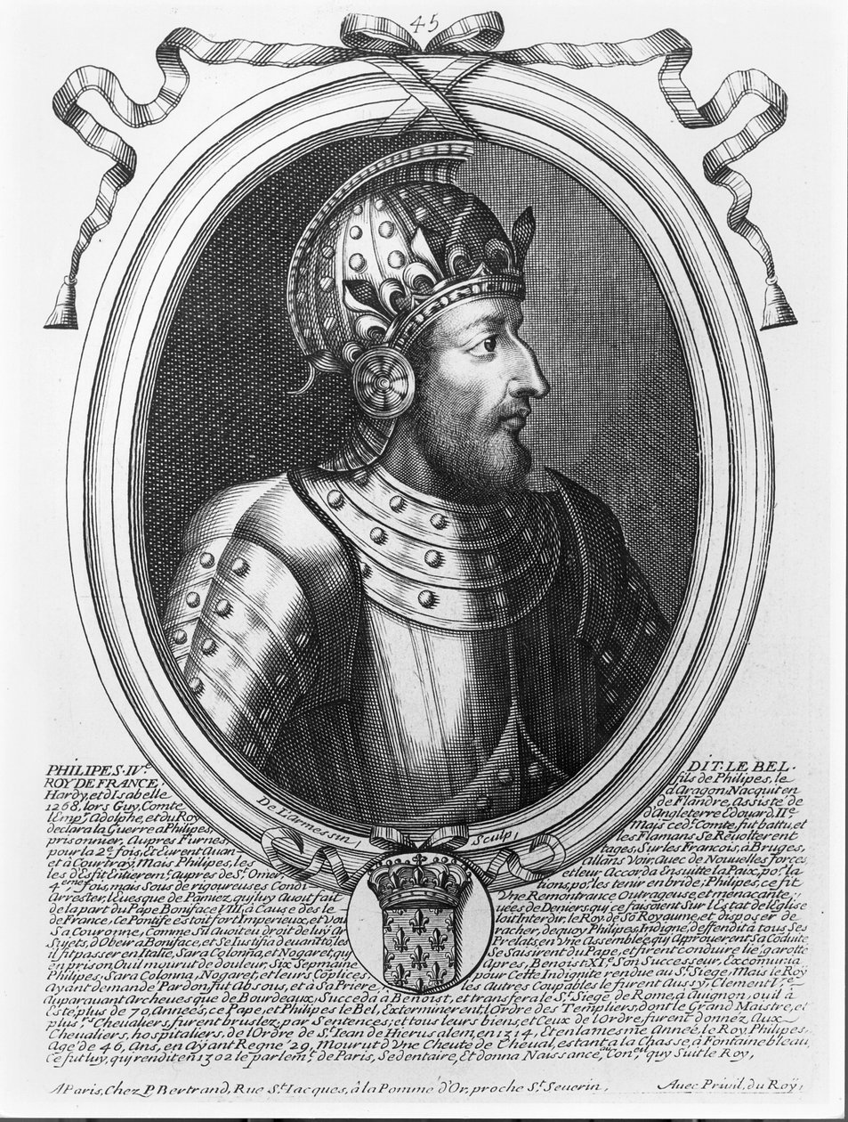 Philippe IV le Bel (1268-1314) Roi de France, tiré de 