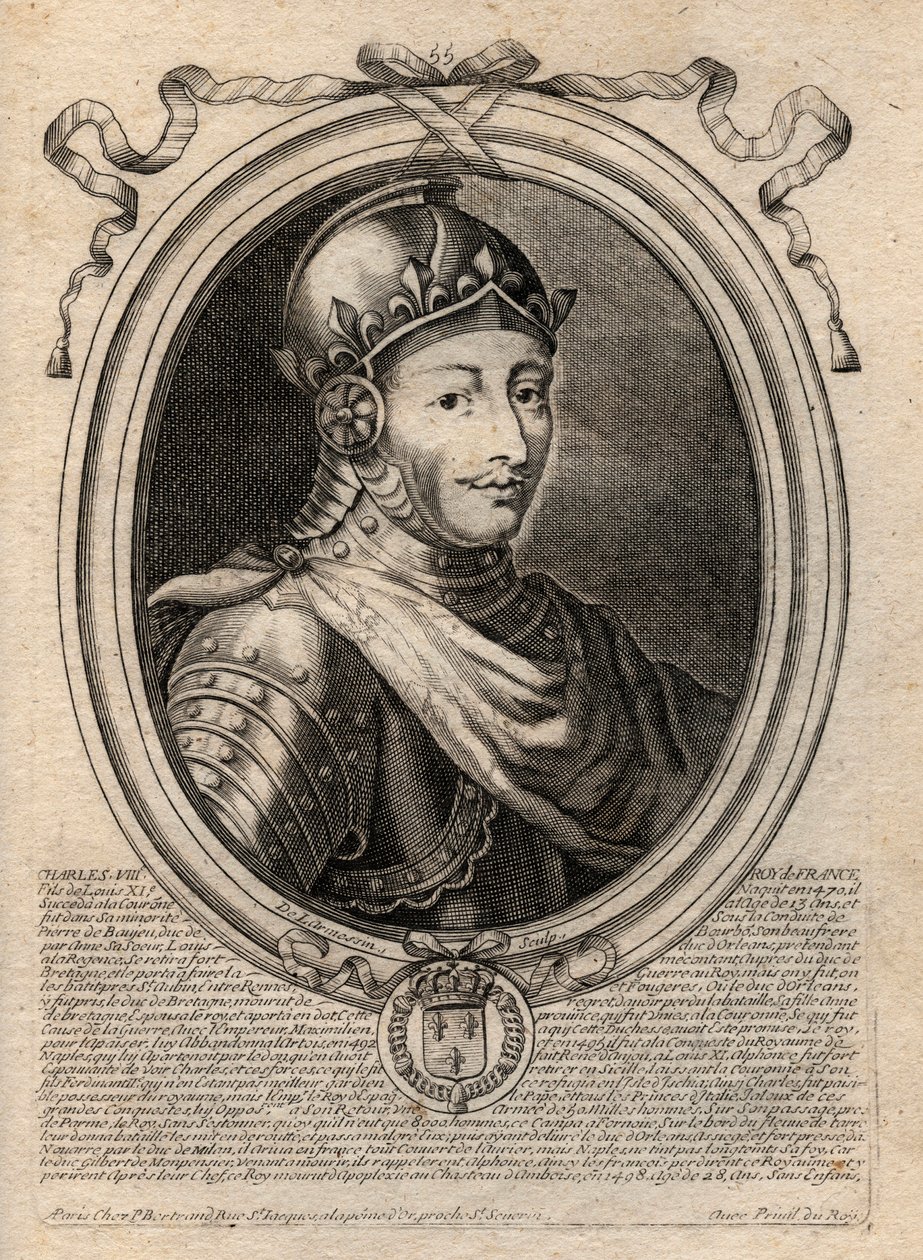 Portrait de Charles VIII (1470-1498), roi de France - de Larmessin