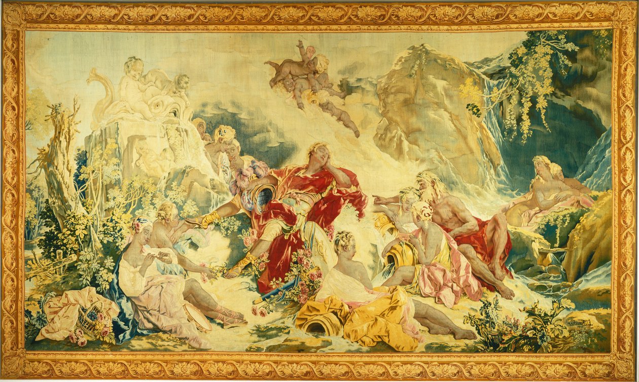 Rêve de Rinaldo - design and cartoon by François Boucher; woven under the direction of Jean Baptiste Oudry and Nicolas Besnier at