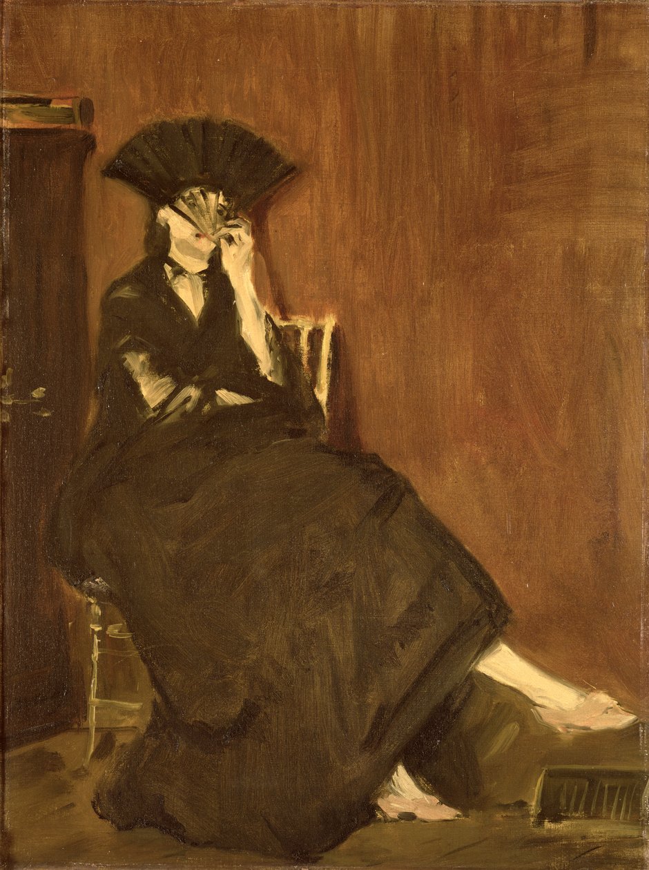 Berthe Morisot (1841-95) avec un éventail, 1872 - Édouard Manet