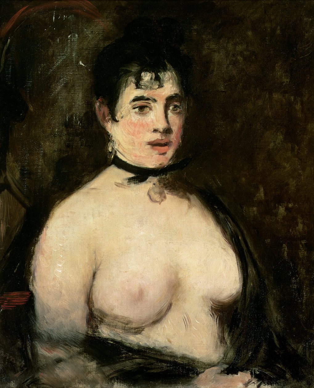 Brunette aux seins nus - Édouard Manet