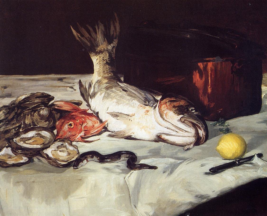 Nature morte avec poisson - Édouard Manet