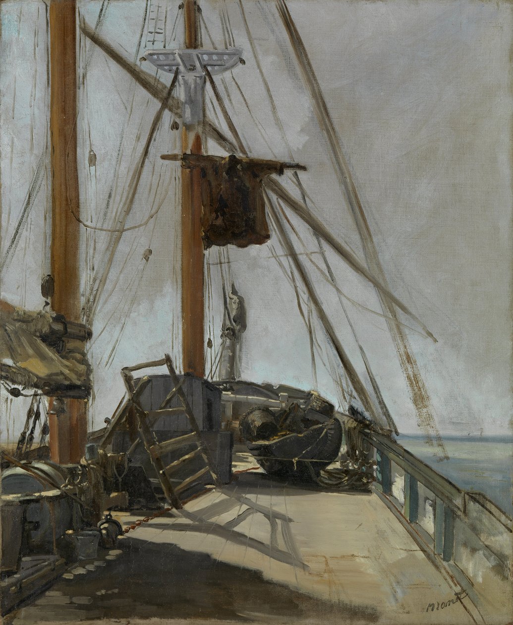 Le pont du navire - Édouard Manet