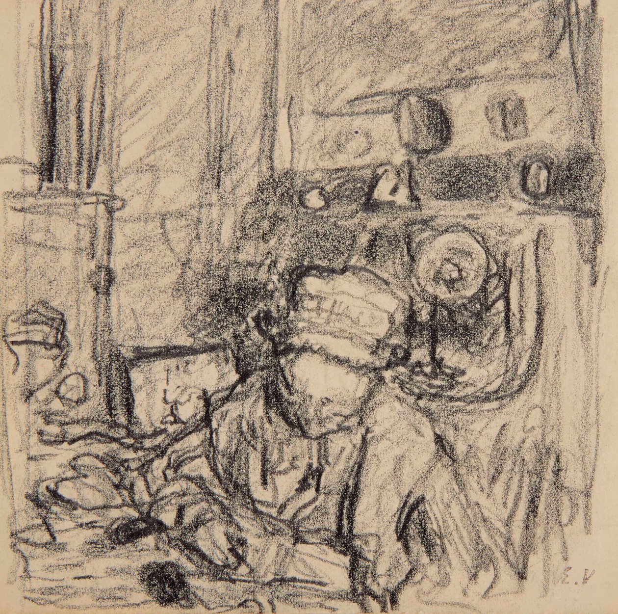 Madame Vuillard, rue de Calais - Edouard Vuillard